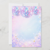 Sparkle Dance Disco Ball Birthday Party Invitation (Dos)