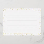 Sparkle Delight Folie Afstuderen Hartelijk dank vo Folie Uitnodiging (Achterkant)