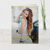 Sparkle Delight FOLIE Afstuderen Hartelijk dank vo Folie Wenskaart (Voorkant)