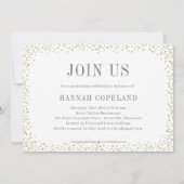 Sparkle Delight Graduation Faire-part Invitation (Dos)