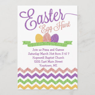 Sparkle Easter Egg Hunt Uitnodiging