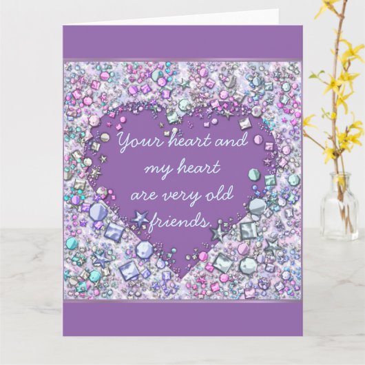 Sparkle edele edeledeledelgemalen hartritme kaart (Gele Bloem)