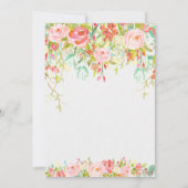 Sparkle Enchanted Secret Garden Baby shower Kaart (Achterkant)