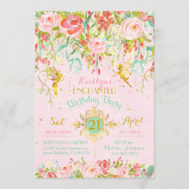 Sparkle Fairy Enchanted Garden Verjaardag Kaart