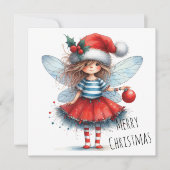 Sparkle Fairy with Ornament – Holiday Card (Voorkant)