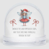 Sparkle Fairy with Ornament  Sneeuwbol (Achterkant)