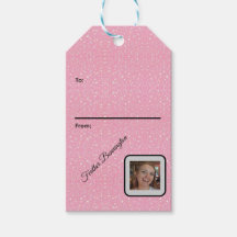 Sparkle Gift Tags with Customized Name and Photo