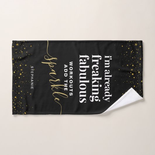 Sparkle Girly Funny Gym Handdoek (Handdoek)