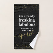 Sparkle Girly Funny Gym Handdoek (Handdoek)