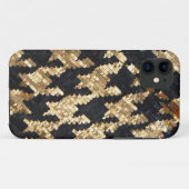 Sparkle Glitter Gold Bling Case-Mate iPhone Case (Achterkant (horizontaal))