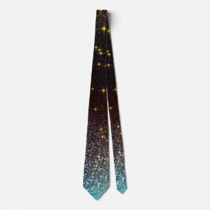 Sparkle glitter gradient met kleurrijke kleuren stropdas