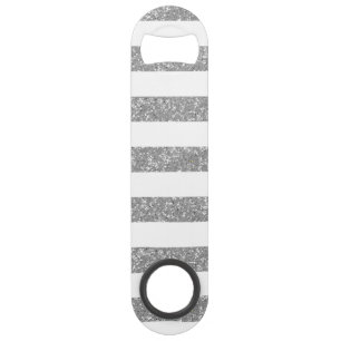 Sparkle Glitter look Stripes Bottle Open Speed Flessenopener
