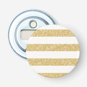 Sparkle Glitter look Stripes Magnet Bottle Open Button Flesopener