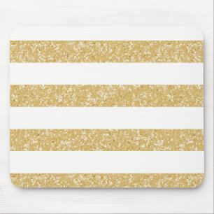 Sparkle Glitter look Stripes Mousepad Muismat