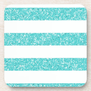 Sparkle Glitter look Stripes Onderzetters