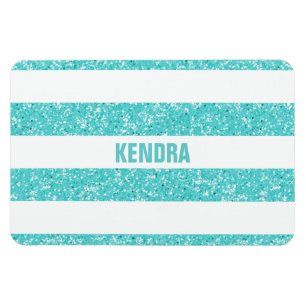 Sparkle Glitter look Stripes Premium Magnet Magneet