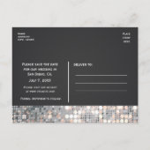 Sparkle Glitter Sequins Glamor Black Briefkaart (Achterkant)