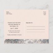 Sparkle Glitter Sequins Glamor Chic Briefkaart (Achterkant)