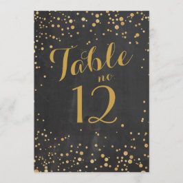 Sparkle Glitter Tafelnummerborden Kaart