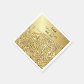 Sparkle Gold 50ste huwelijksjubileum Servet (Hoek)