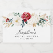 Sparkle Gold Boeketten Mini Mousserende Wijnfles L Sparkling Wijnetiket (Enkel label)