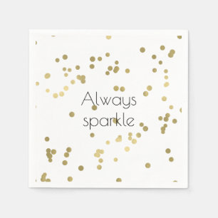 Sparkle Gold Confetti Servetten