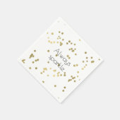 Sparkle Gold Confetti Servetten (Hoek)