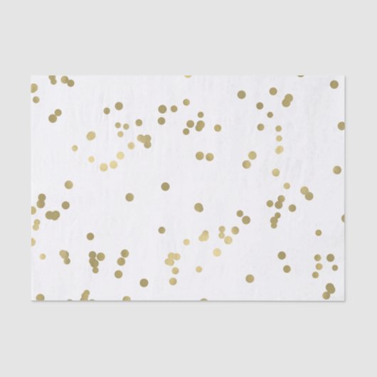 Sparkle Gold Confetti Tissuepapier (Voorkant)