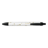 Sparkle Gold Confetti Zwarte Inkt Pen (Achterkant)