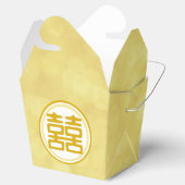 Sparkle Gold Double Happiness - Round Bedankdoosjes (Geopend)