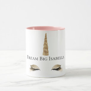 Sparkle Gold Glam Unicorn Mok