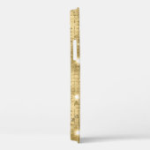 Sparkle Gold Glitter Aangepaste naam Case-Mate iPhone Case (Achterkant / Rechts)