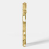 Sparkle Gold Glitter Aangepaste naam Case-Mate iPhone Case (Achterkant / Rechts)