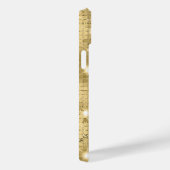 Sparkle Gold Glitter Aangepaste naam Case-Mate iPhone Case (Achterkant / Rechts)