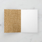 Sparkle Gold Glitter Kaart (Binnen)
