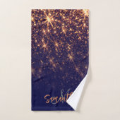 Sparkle Golden Glitter Bad Handdoek (Handdoek)