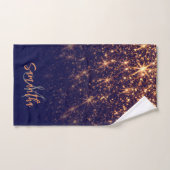 Sparkle Golden Glitter Bad Handdoek (Handdoek)