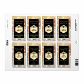  sparkle gouden logo koningin bijenhoningpot etiket (Full Sheet)