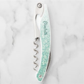 Sparkle Green Glitter Kurkentrekker (Voorkant)