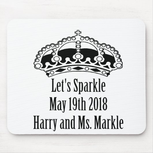 Sparkle Harry & Meghan, 19 mei 2018 Muismat (Voorkant)