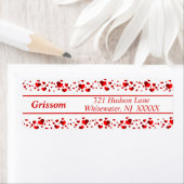 Sparkle Hearts Retouradres - Etiket (Insitu)