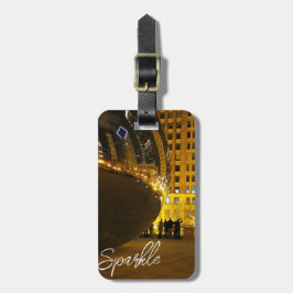 Sparkle Holiday Photography Kaart Bagagelabel