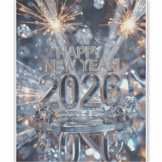 Sparkle into the New Year Sticker (Devant)