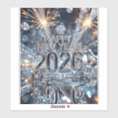 Sparkle into the New Year Sticker (Vel)