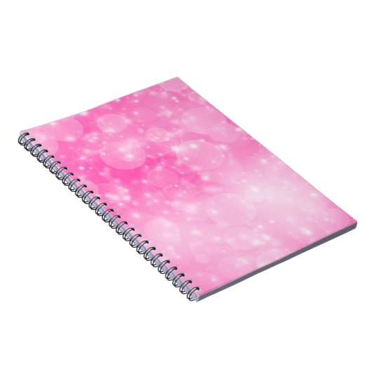 sparkle kerst heet roze verjaardagsfeestje notitieboek (Rechterzijde)