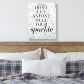 Sparkle Life Quote Aangepaste Naam Canvas Gift Afdruk (Insitu (Slaapkamer))