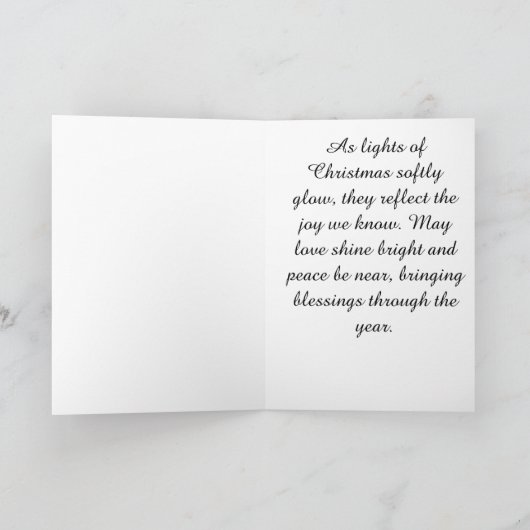 Sparkle Lights Tree – Christmas Card Kaart (Binnen)