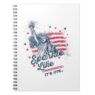 Sparkle Like It's 1776, Patriotic Design, Amerikaa Notitieboek