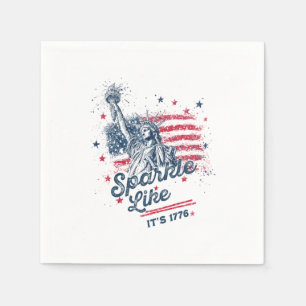 Sparkle Like It's 1776, Patriotic Design, Amerikaa Servet