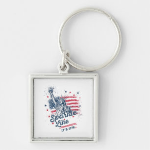 Sparkle Like It's 1776, Patriotic Design, Amerikaa Sleutelhanger